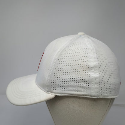 Nike Baseball Cap White L Tiger Woods Logo Dri-Fit Legacy 91 Stretch Fitted Hat