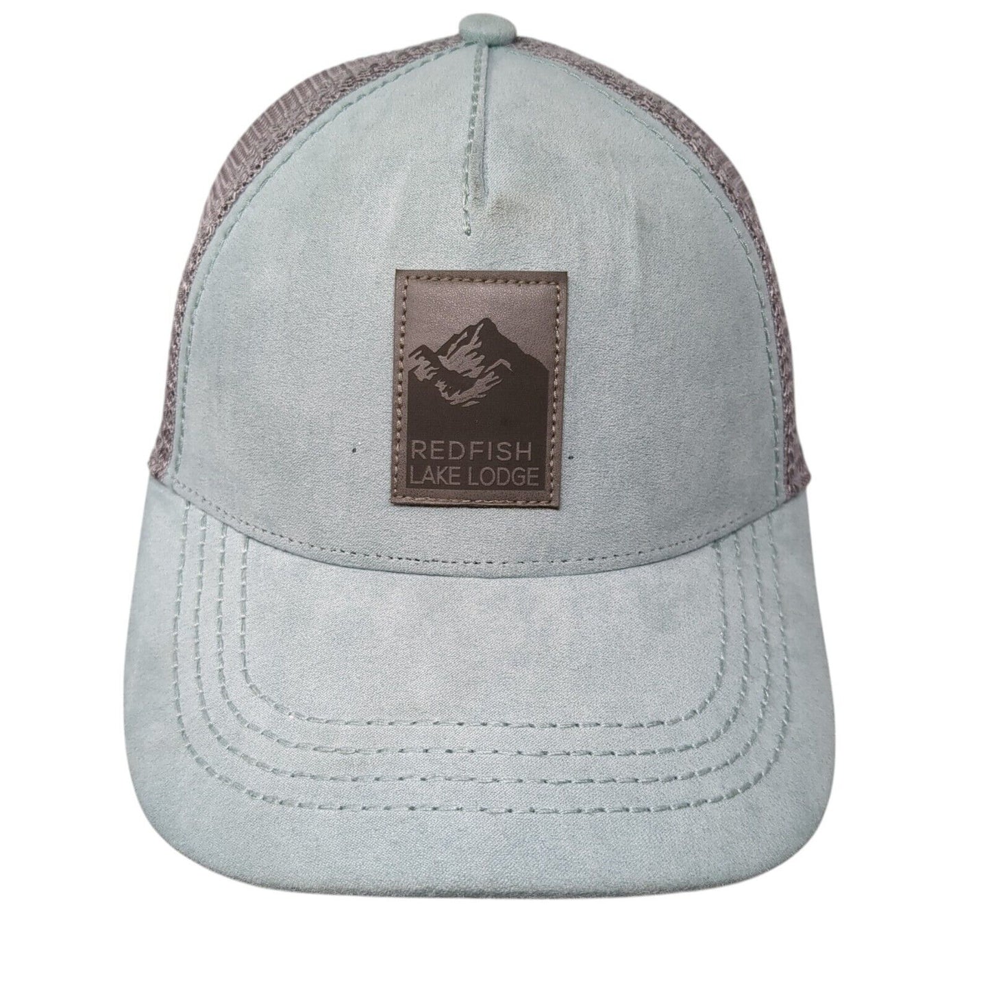 Red Fish Lake Lodge Snapback Trucker Hat Multi OS Adjustable Mesh Richardson