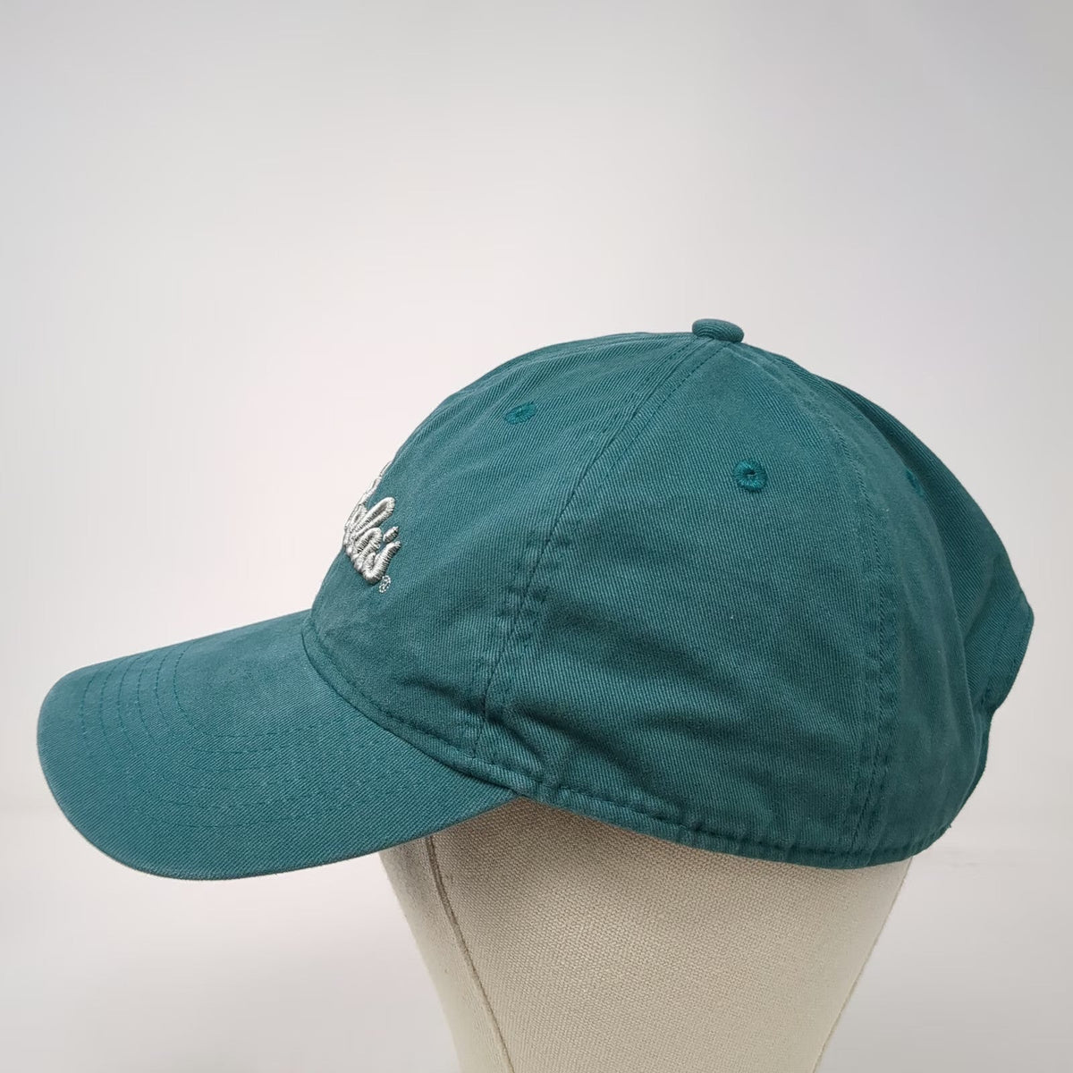 Cabela's Baseball Cap Green One Size Script Logo Strapback Adjustable Hat