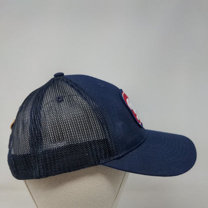 USA Estd. 1776 Snapback Mesh Back Trucker Hat Blue One Size Local Crowns