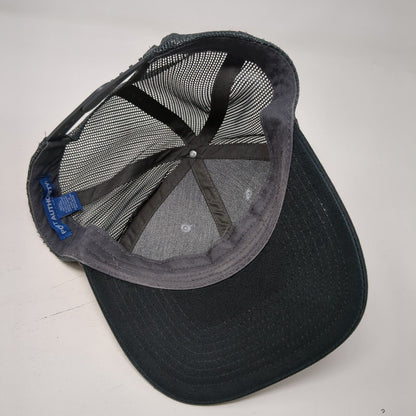 Port Authority Snapback Trucker Hat Gray One Size Adjustable Mesh Back Cotton