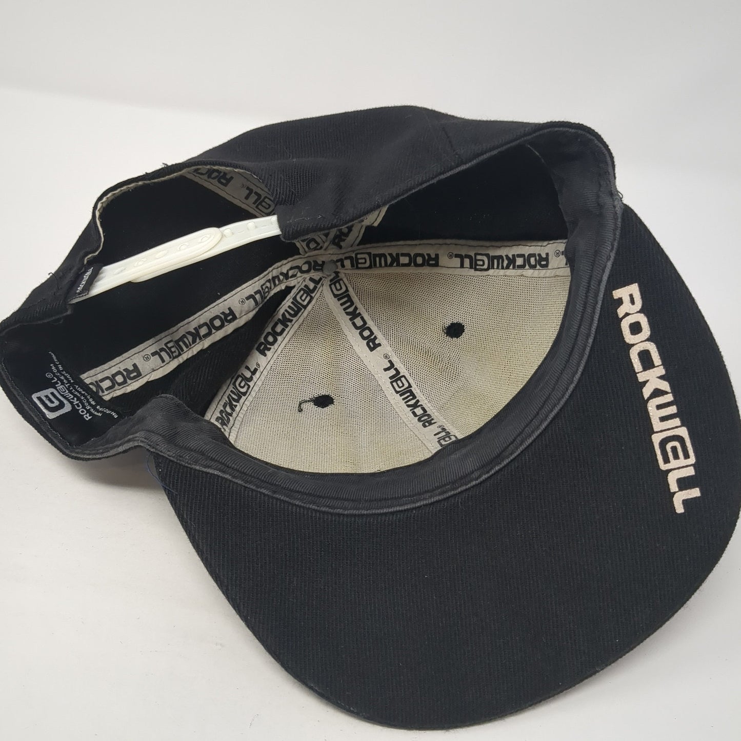 Rockwell Snapback Hat Black One Size Colorblock Adjustable Embroidered