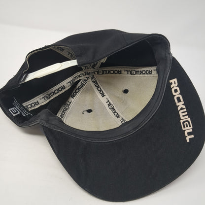 Rockwell Snapback Hat Black One Size Colorblock Adjustable Embroidered