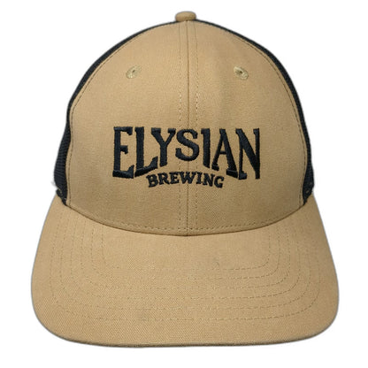Elysian Brewing Brown One Size Trucker Hat Mesh Snapback Craft Beer Brewery Logo
