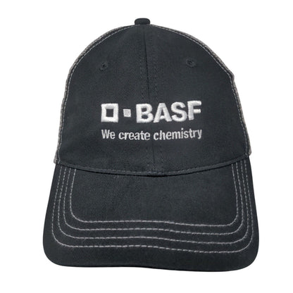 O-BASF We Create Chemistry Snapback Trucker Hat Black M/L Mesh Back