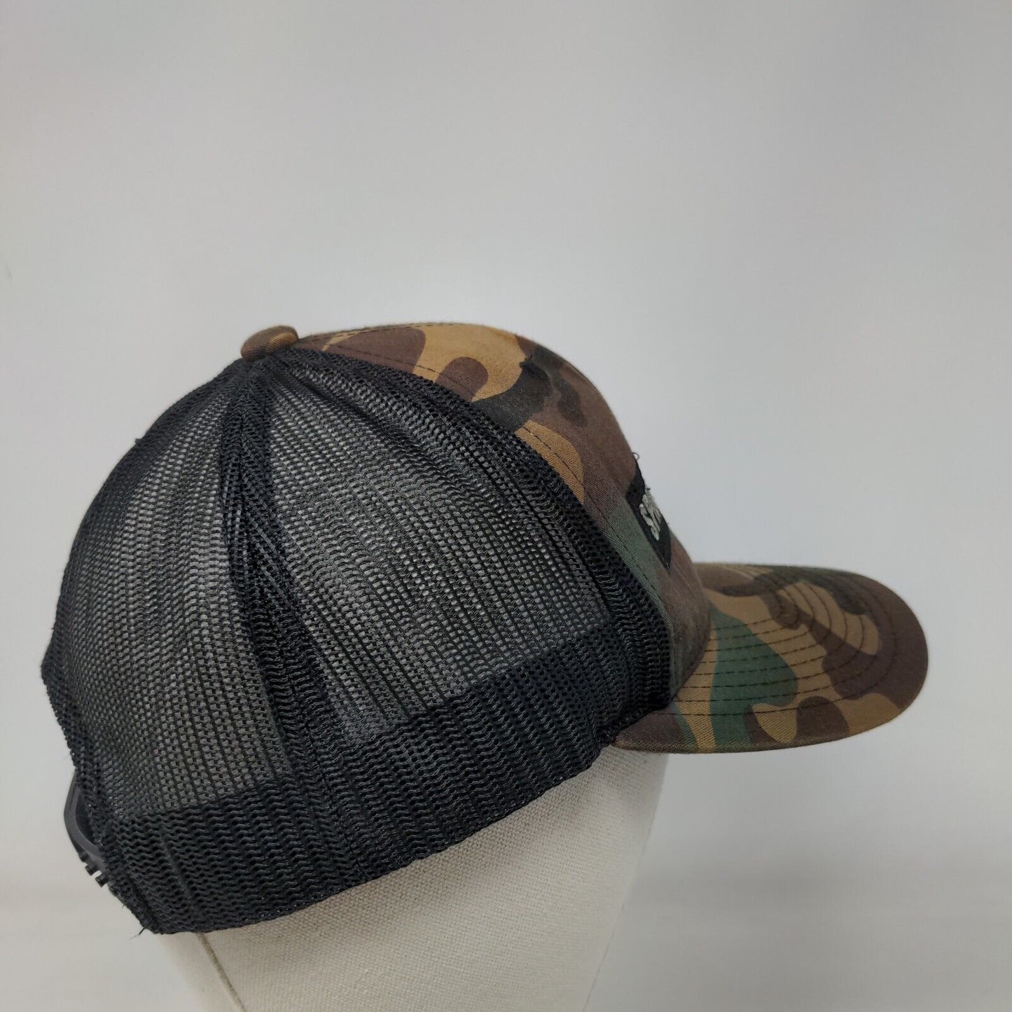 SpiderWebShade Snapback Mesh Back Trucker Hat Camo One Size Yupoong