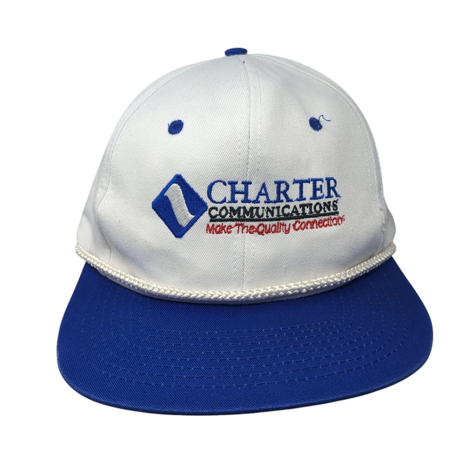 Charter Communications Snapback Rope Hat Multi One Size Colorblock