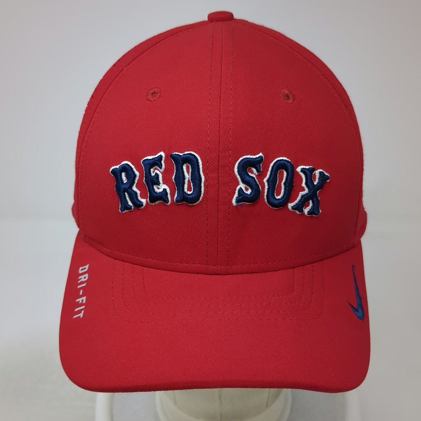Boston Red Sox MLB Nike Baseball Cap Red Blue White One Size Dri-Fit Perforated