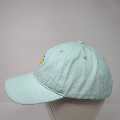 Lemon Slideback Hat Blue One Size Adjustable Embroidered Vent Holes
