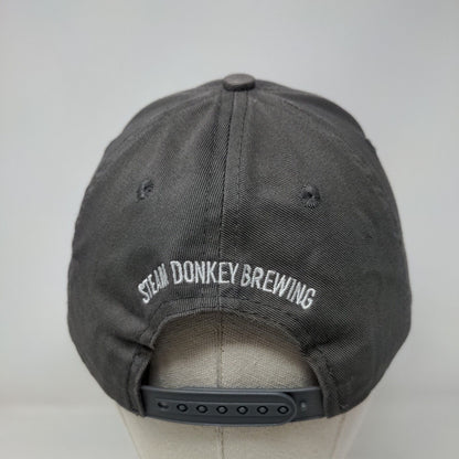 Work Hard Drink Beer Snapback Hat Gray One Size Adjustable Embroidered Brewery