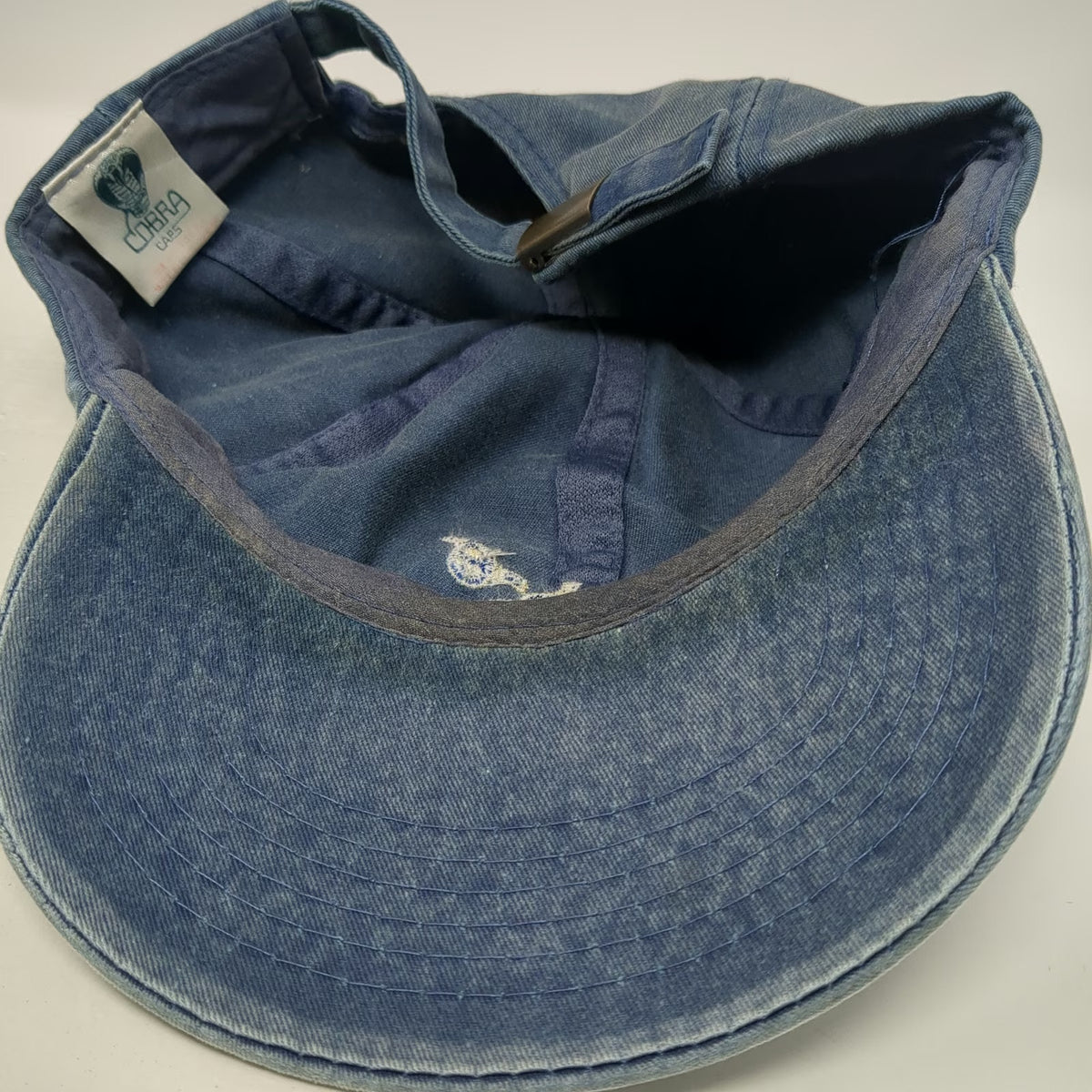 Cobra Caps Baseball Cap Blue OSFM Unstructured Slideback Cotton Hat REAL-e OTX