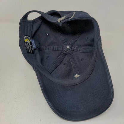 K-Products Emerson Men's Slideback Hat Blue Adjustable Embroidered Logo Cotton