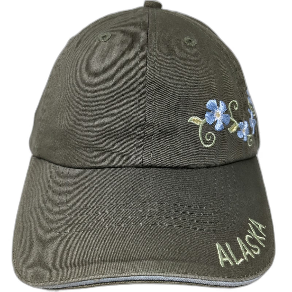 Arctic Circle Enterprises LLC Baseball Cap Green OSFM Alaska Floral Flower Hat