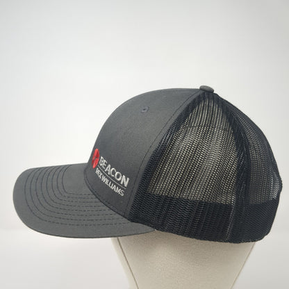 Beacon Rex Williams Snapback Baseball Cap Gray OS Adjustable Mesh Richardson