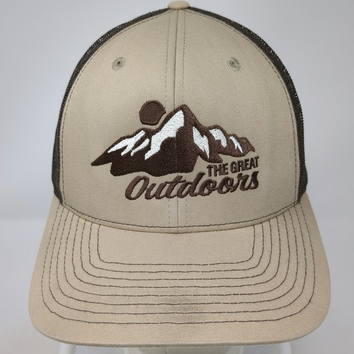 Richardson Trucker Hat Brown One Size Mesh Back Mountain Great Outdoors Hat