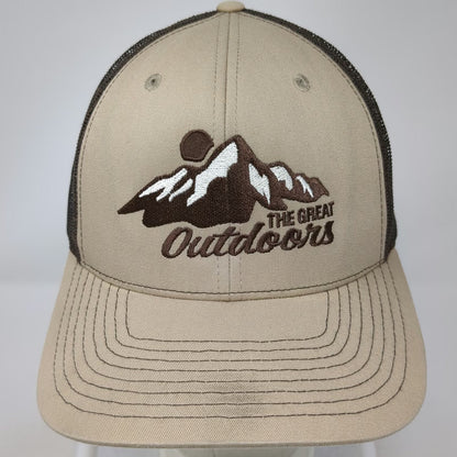 Richardson Trucker Hat Brown One Size Mesh Back Mountain Great Outdoors Hat