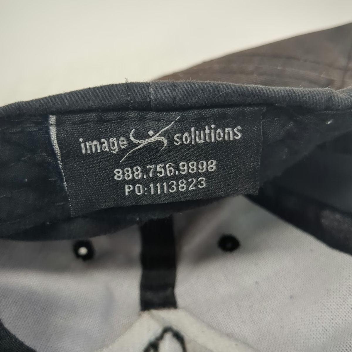 Image Solutions Albertsons Black Baseball Cap Hat OSFM Embroidered Cotton Strap