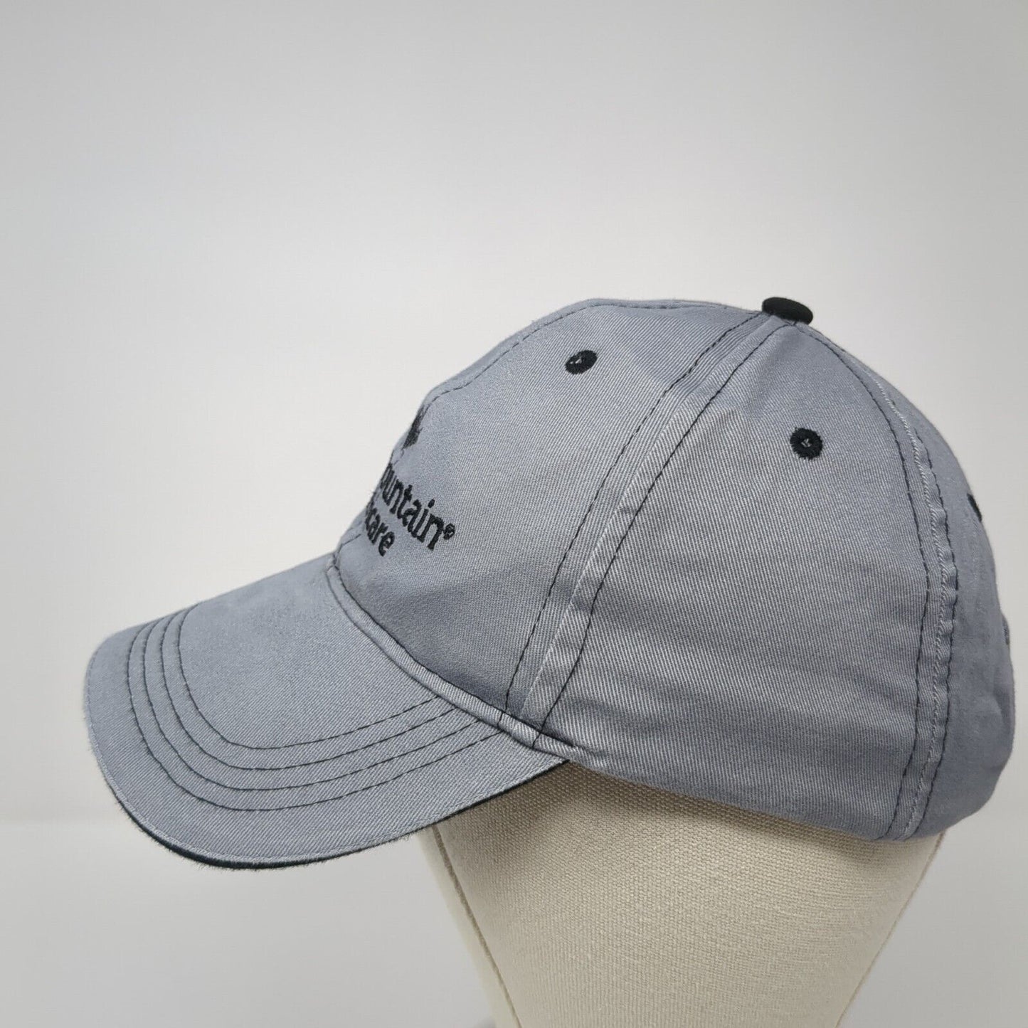 Intermountain Healthcare Strapback Hat Gray One Size Embroidered Solid