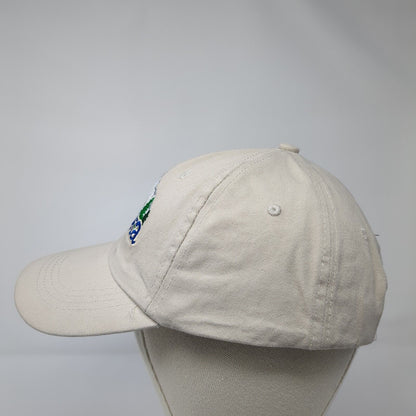 Alaska Strapback Hat Tan One Size Adjustable Embroidered Patriotic 6 Panel