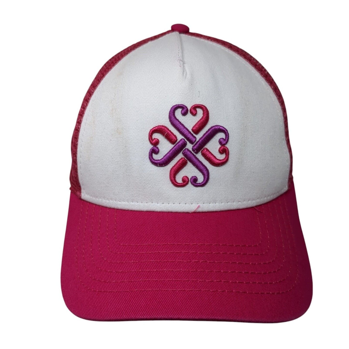 Jamberry Slideback Mesh Back Trucker Hat Pink OSFA Adjustable Embroidered