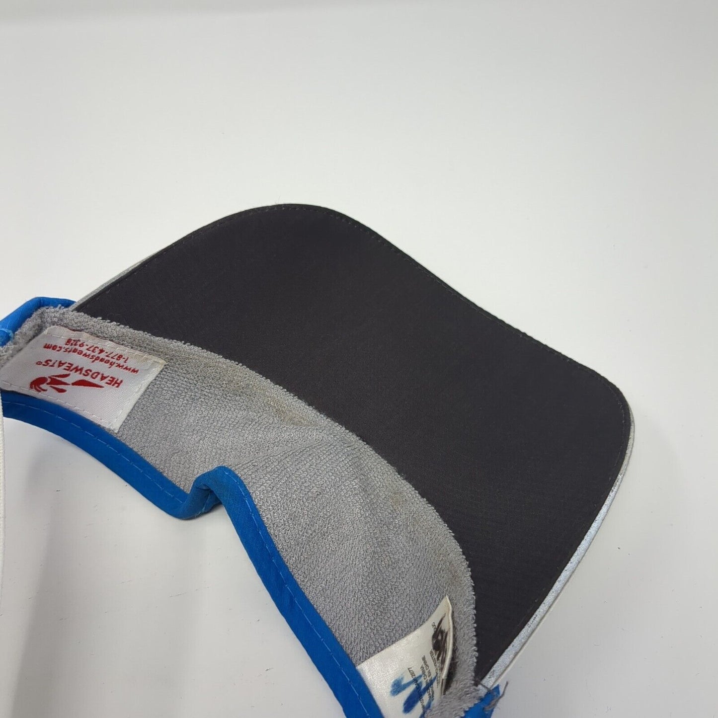 Go Lite Fitted Sun Visor Hat Blue One Size Colorblock Stretch Headsweats