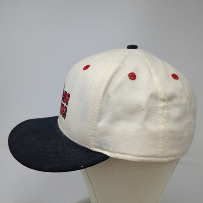 Boise Hawks Minor League New Era Cap Beige Black Red 7 3/8 Wool Made in USA 5950