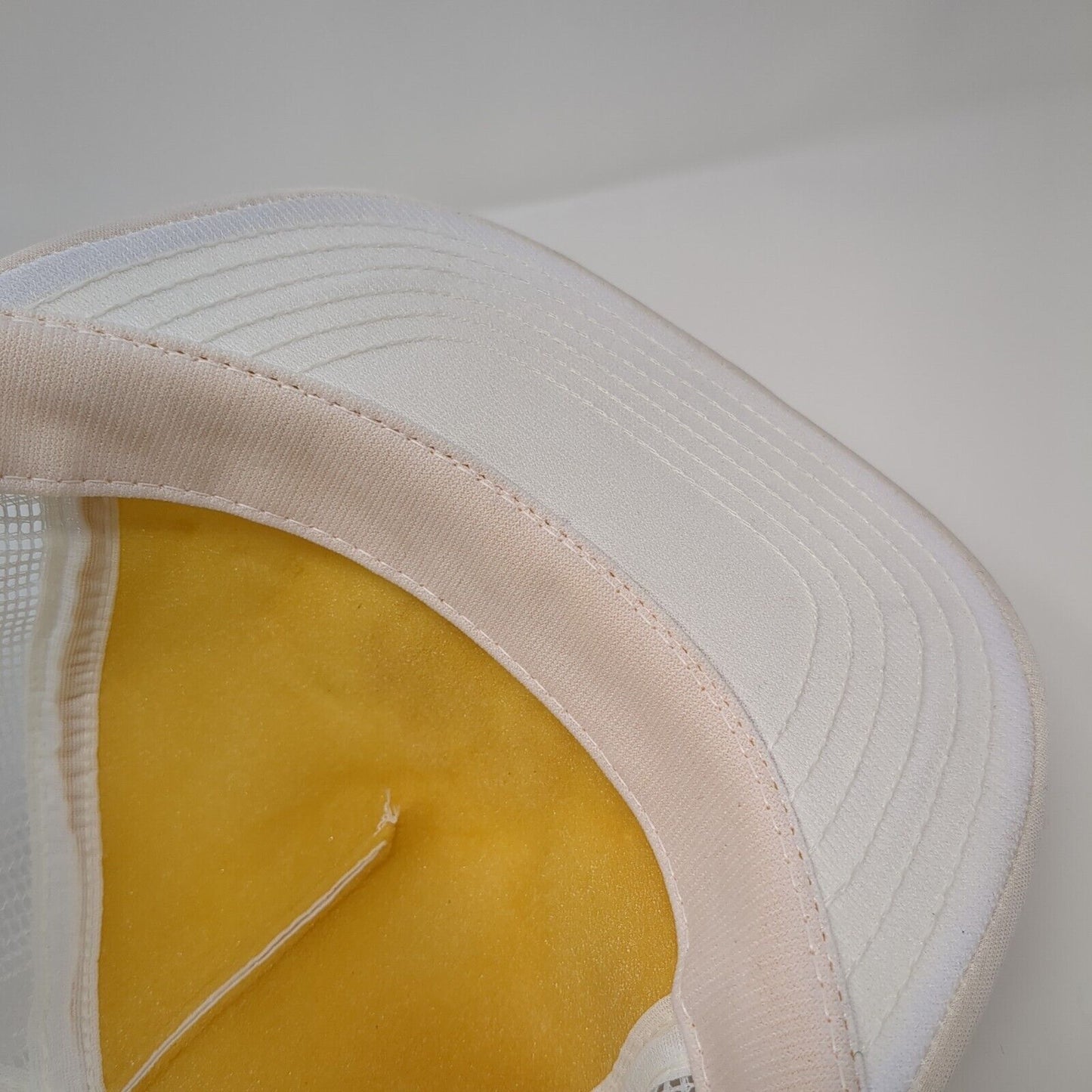 NRA Patriot Snapback Trucker Hat Cream One Size Adjustable Embroidered 6 Panel