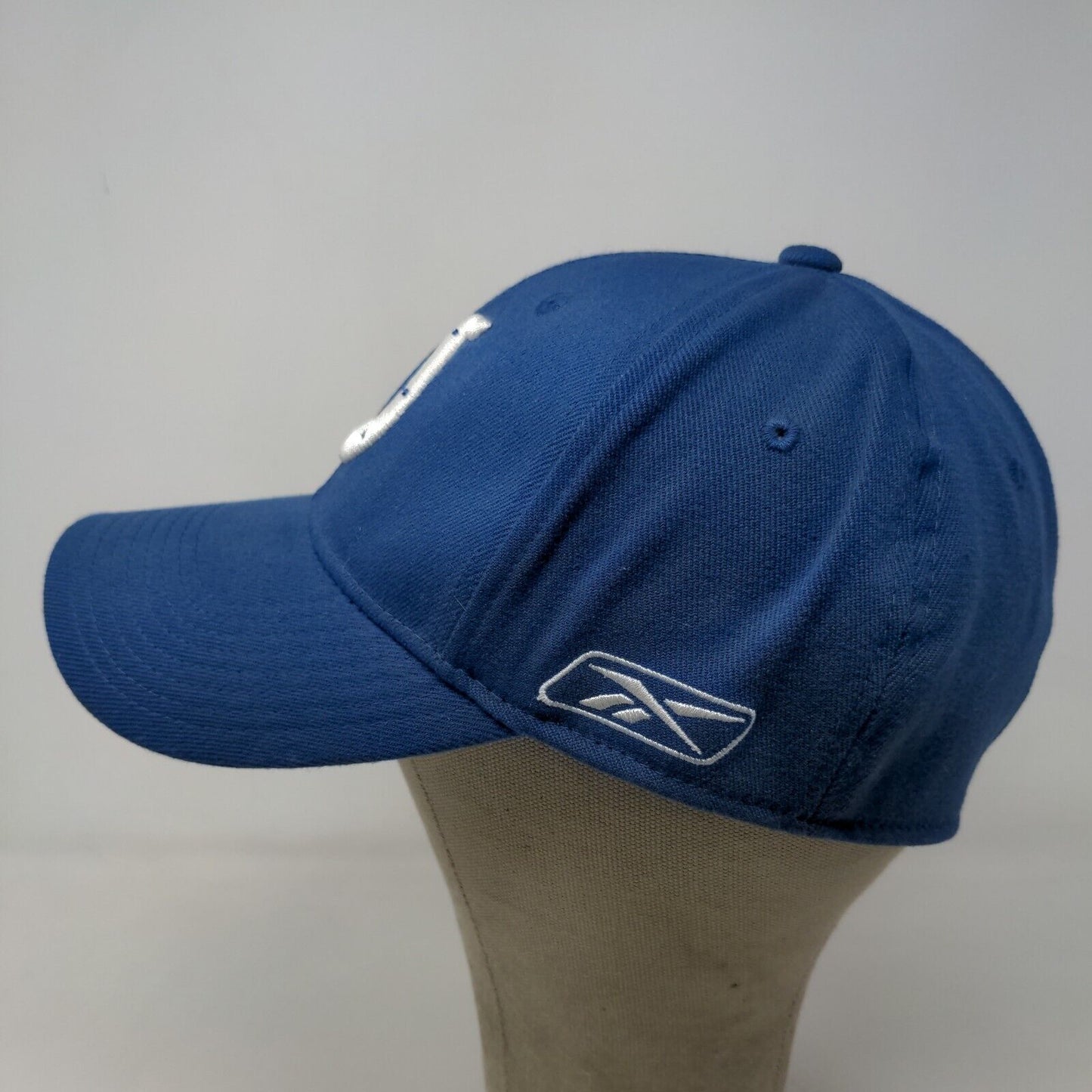 Reebok NFL Men's Fitted Hat Blue Size M/L Embroidered Indianapolis Colts Logo