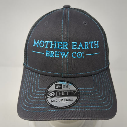 Mother Earth Brew Co. Fitted Trucker Hat Gray M/L Mesh Back 39Thirty New Era