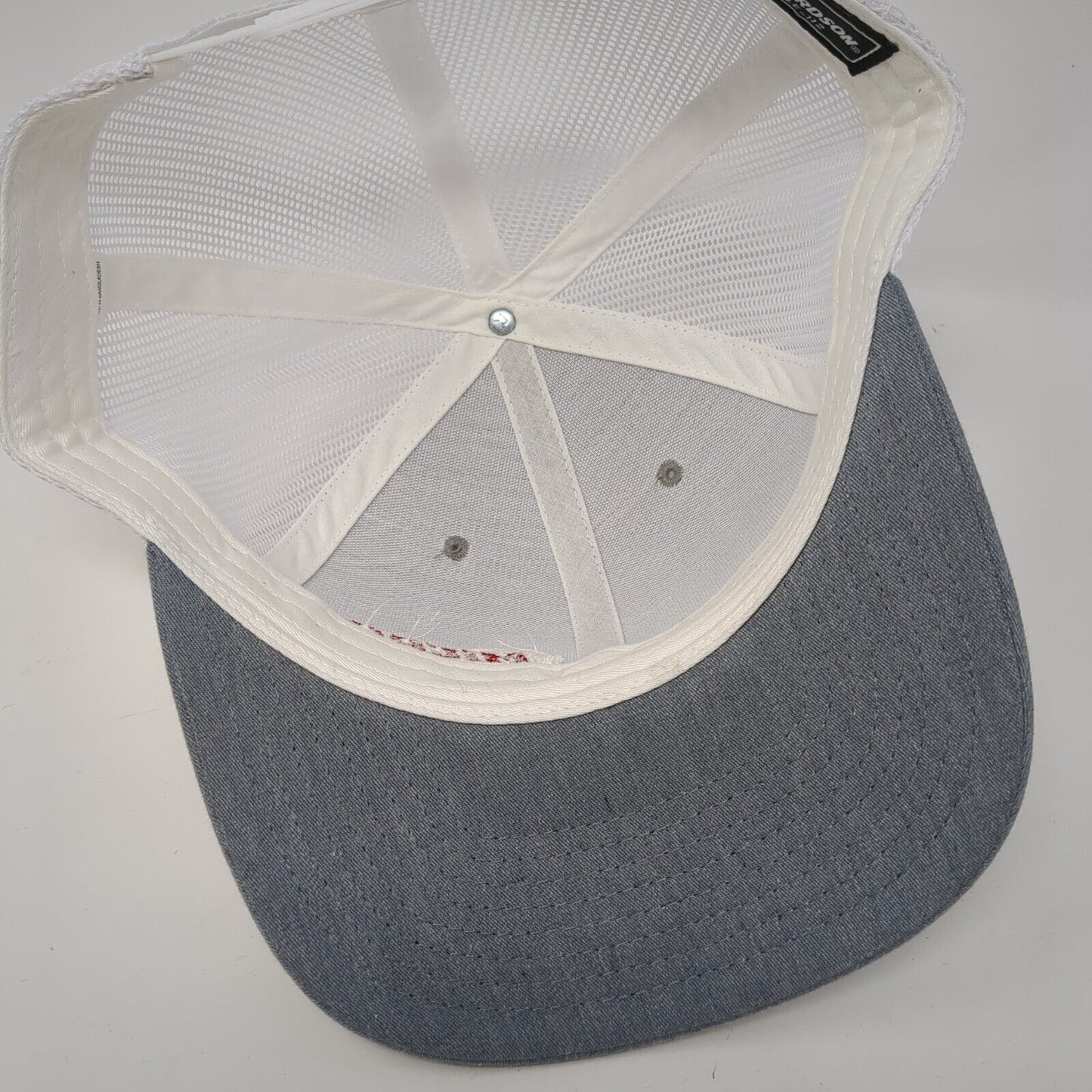 Micro Rain Snapback Mesh Back Trucker Hat Gray One Size Richardson