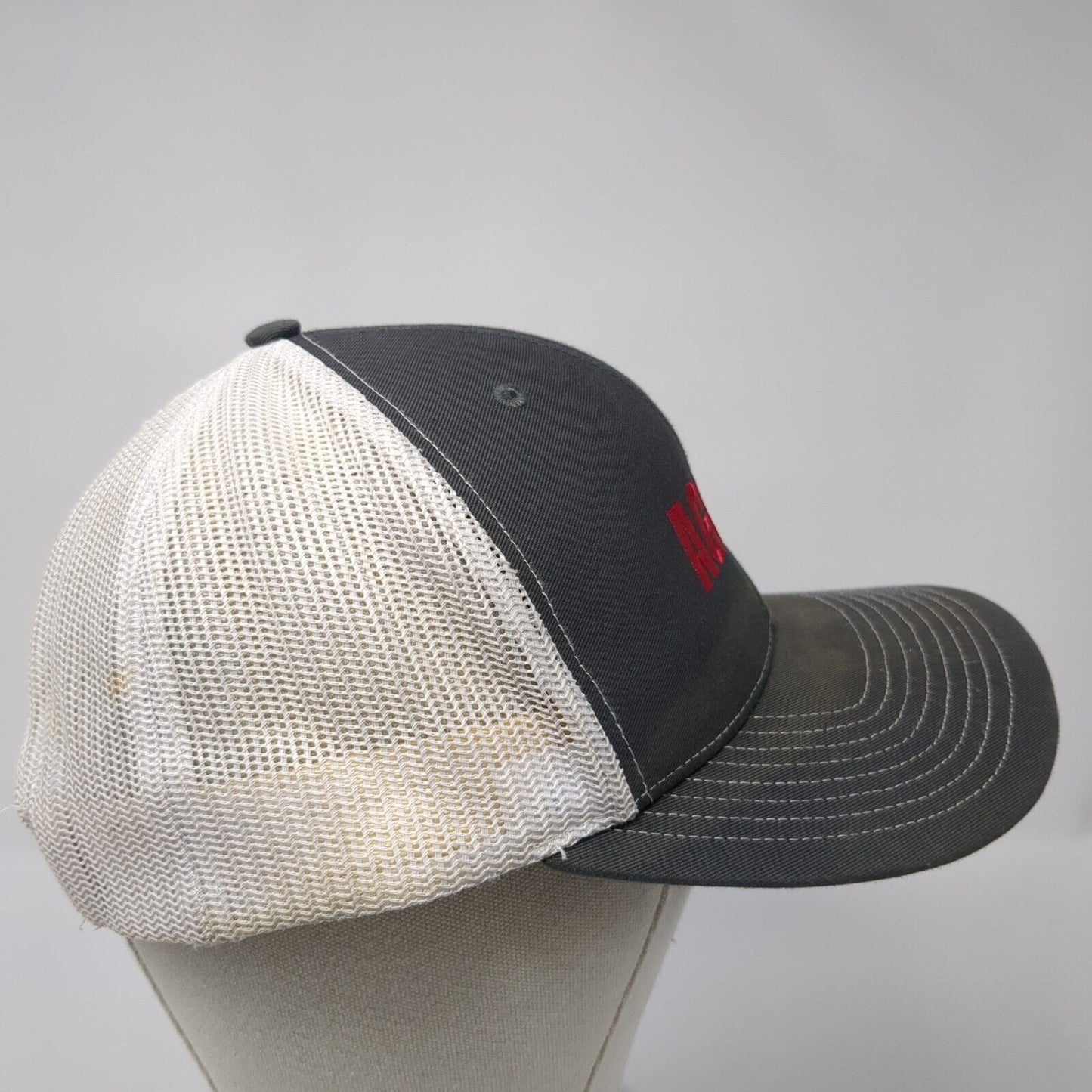 AGCMO Snapback Mesh Back Trucker Hat Gray One Size Richardson 6 Panel