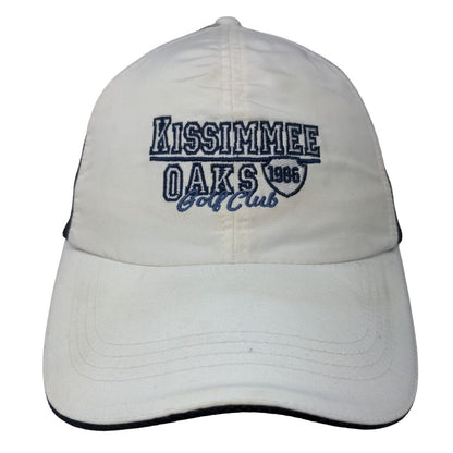 Kissimmee Oaks Golf Club Strapback Hat White OS Extreme Fit Ahead Performance
