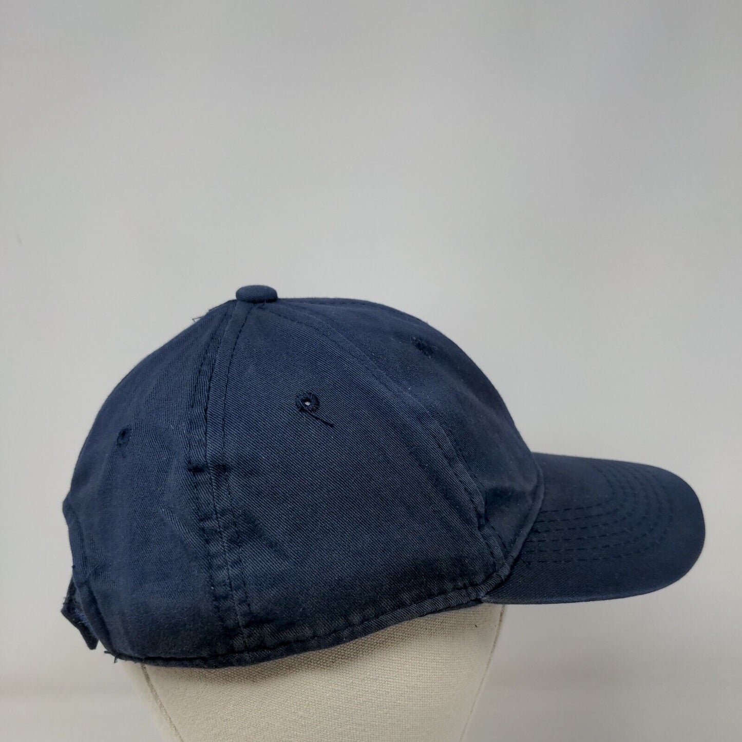 George Strapback Hat Blue One Size Adjustable Vent Holes 6 Panel Blank