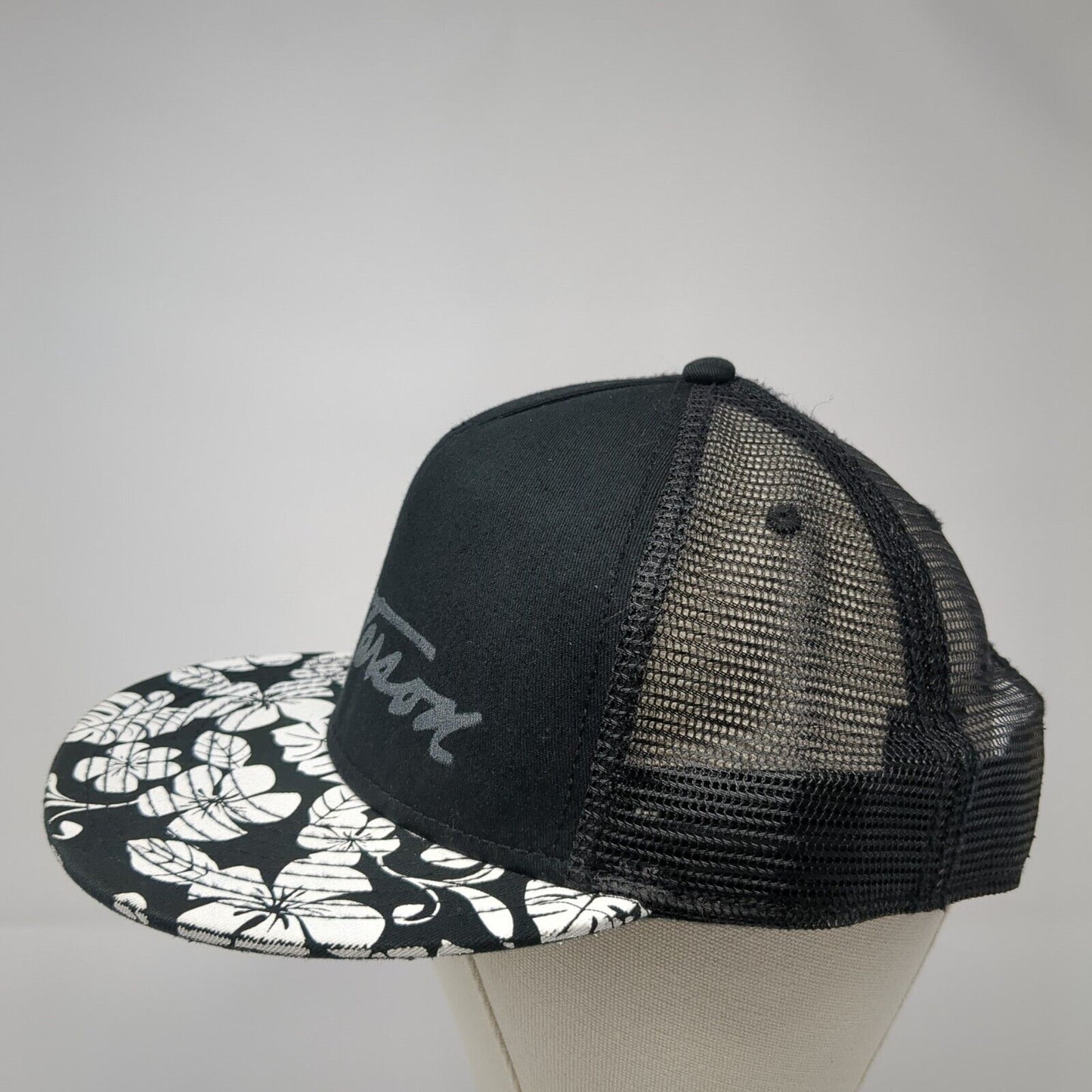 T. Patterson Snapback Trucker Hat Black One Size Adjustable Mesh Back Otto