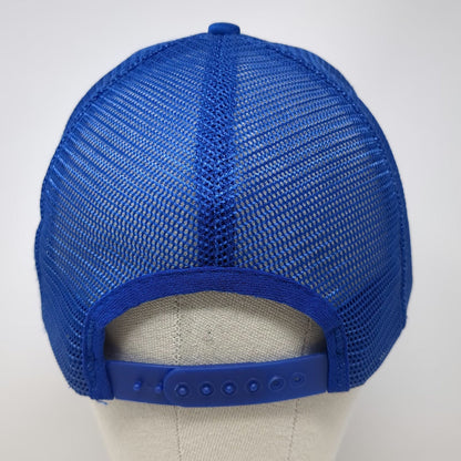 KAP-II Moog Logo Trucker Hat Blue One Size Mesh Back Snapback Foam Front Graphic