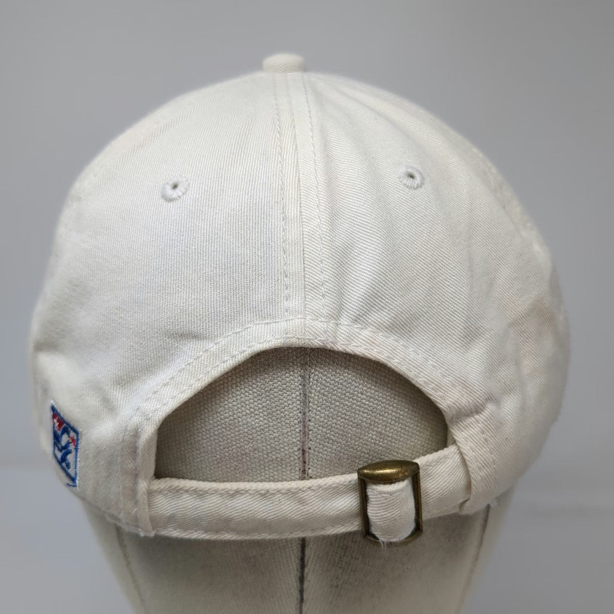 The Game Navy Sailing White One Size Slideback Cotton Logo Baseball Cap Hat