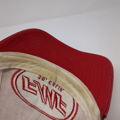 FMF So. Calif. Snapback Trucker Hat Red One Size Mesh Back Colorblock