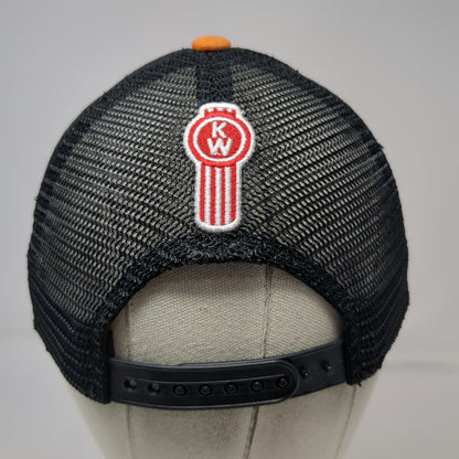 360 Apparel Kenworth Sales Trucker Hat White Orange One Size Mesh Snapback USA