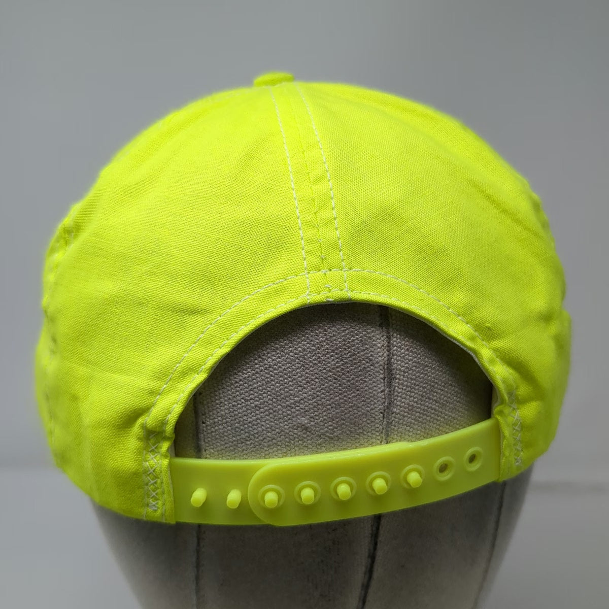 Stanley 5 Panel Green Hat Snapback Tool Brand Logo High Visibility Vintage