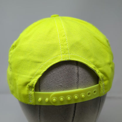 Stanley 5 Panel Green Hat Snapback Tool Brand Logo High Visibility Vintage