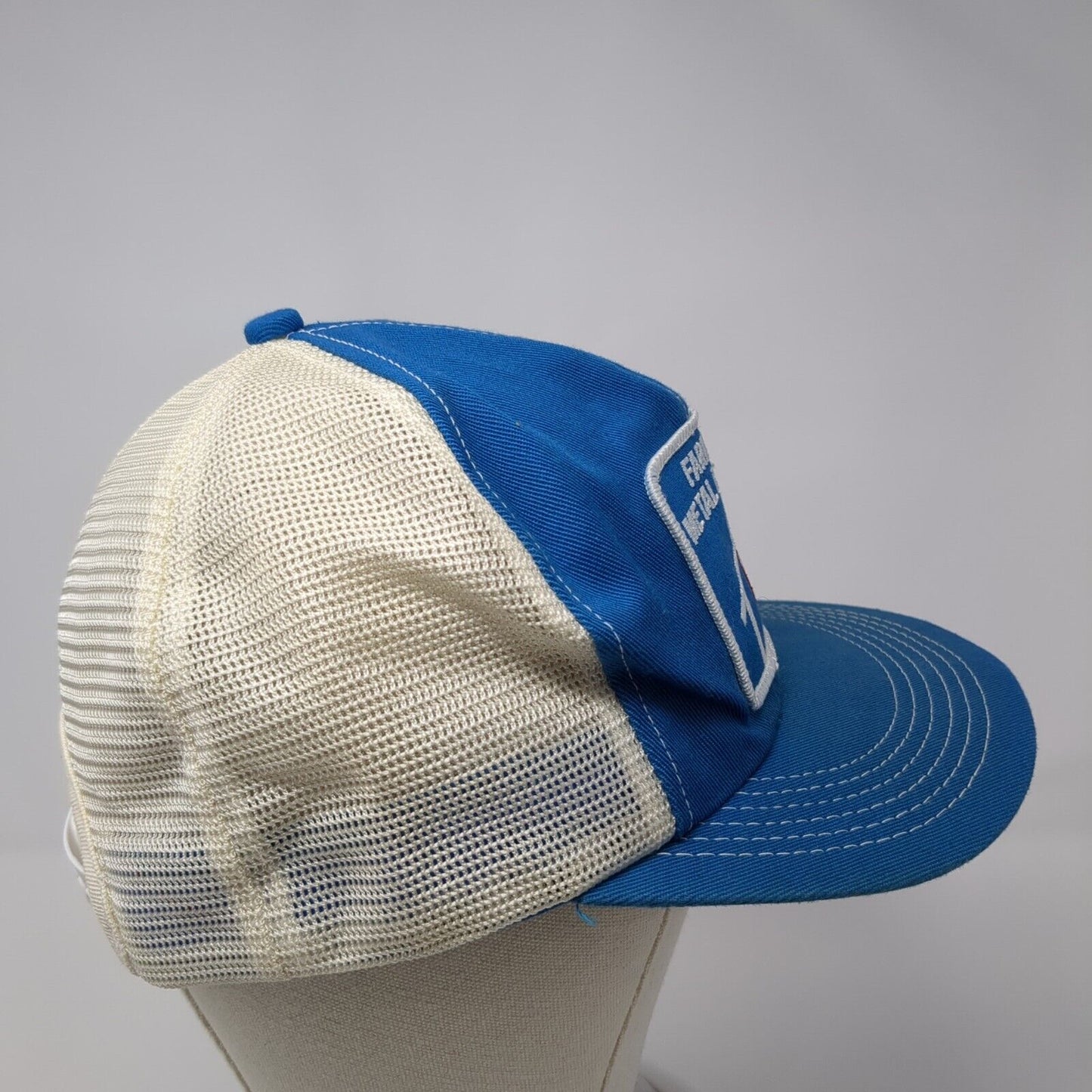 Farmland Metal Buildings Coop Snapback Trucker Hat Blue One Size 6 Panel