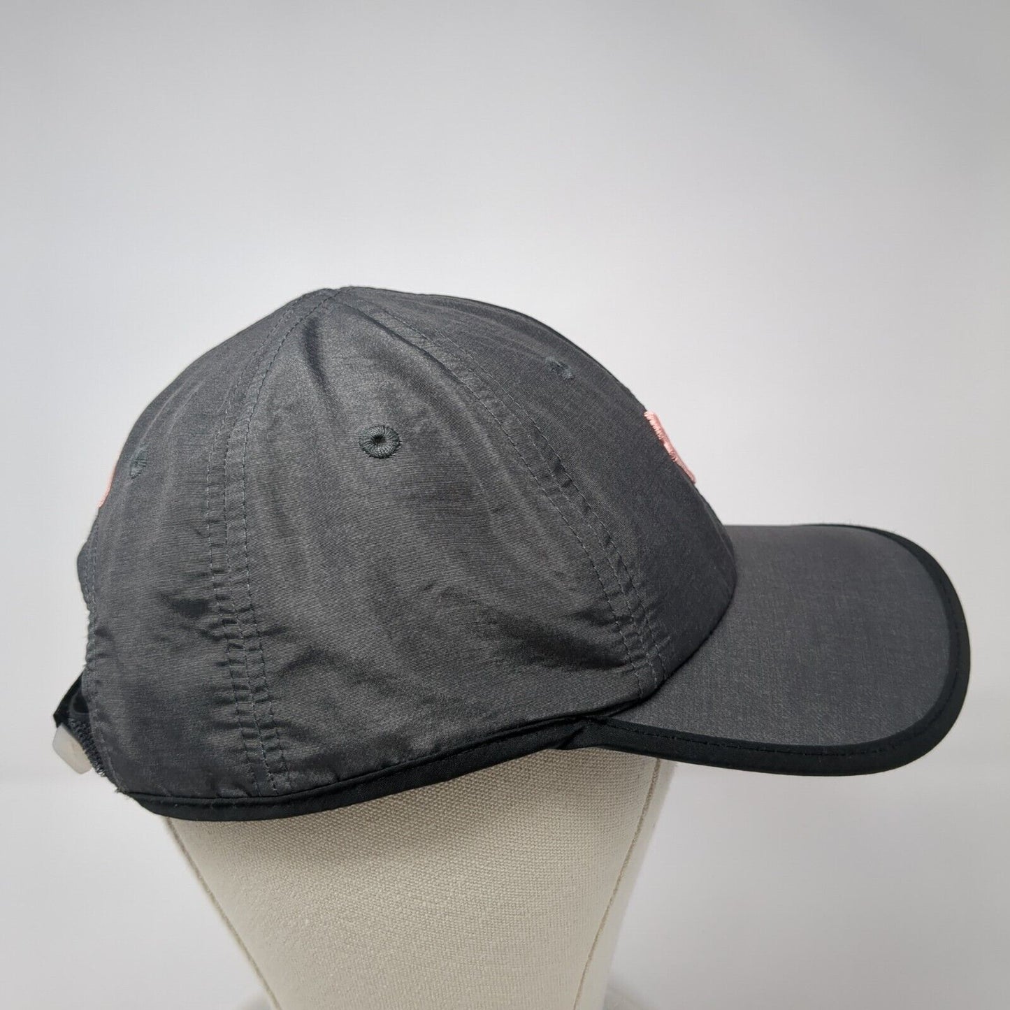PUMA Strapback Hat Gray One Size Embroidered Logo Adjustable 6 Panel