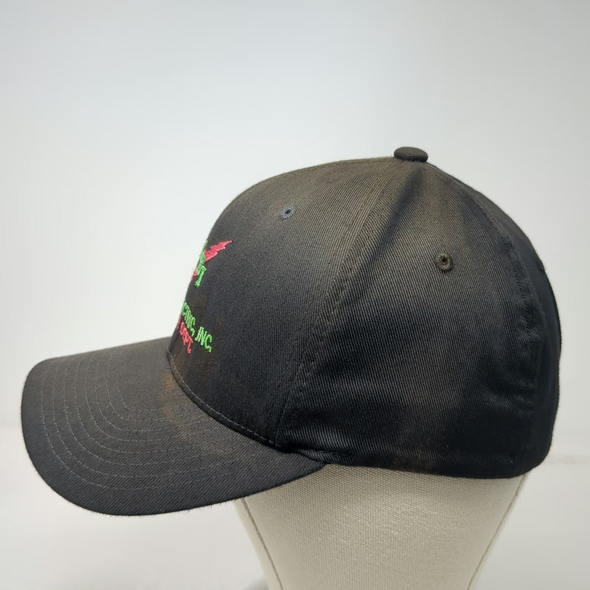 Flexfit Baseball Cap Black M Quality Electric Inc Service Dept Fitted Hat