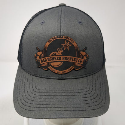 Richardson Trucker Hat Gray One Size Mad Bomber Brewing Co Hayden Idaho Mesh