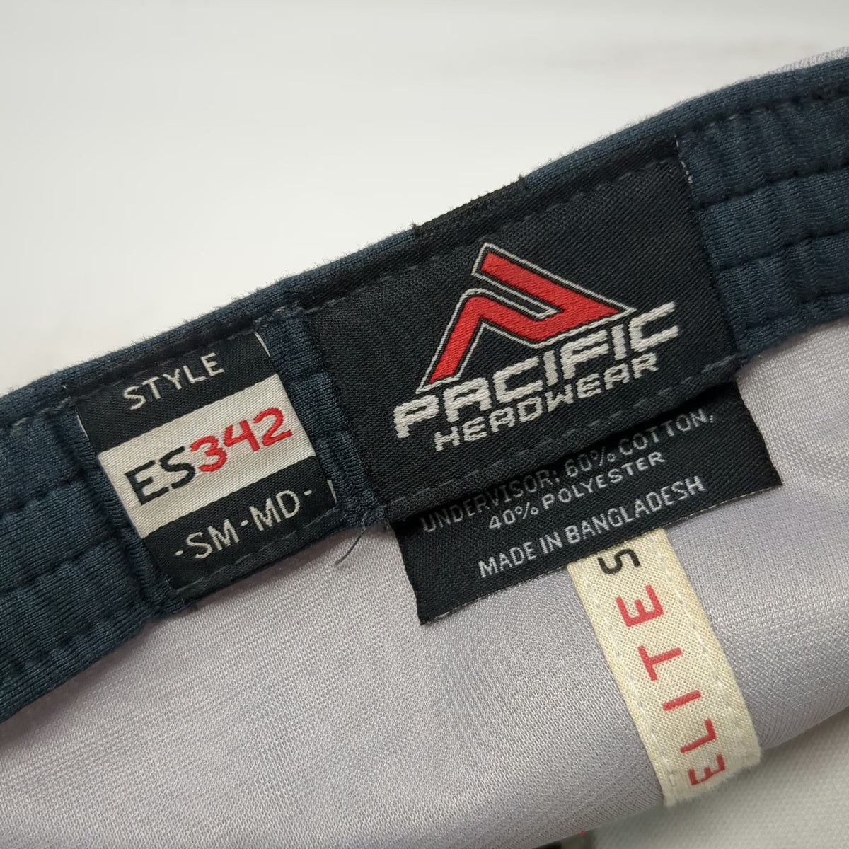 Pacific Headwear Baseball Cap Gray M Flexfit Earn It Star Logo Performance Hat