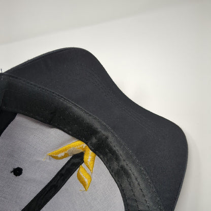 Van Thinh Rest Stop Slideback Hat Black One Size Adjustable Embroidered