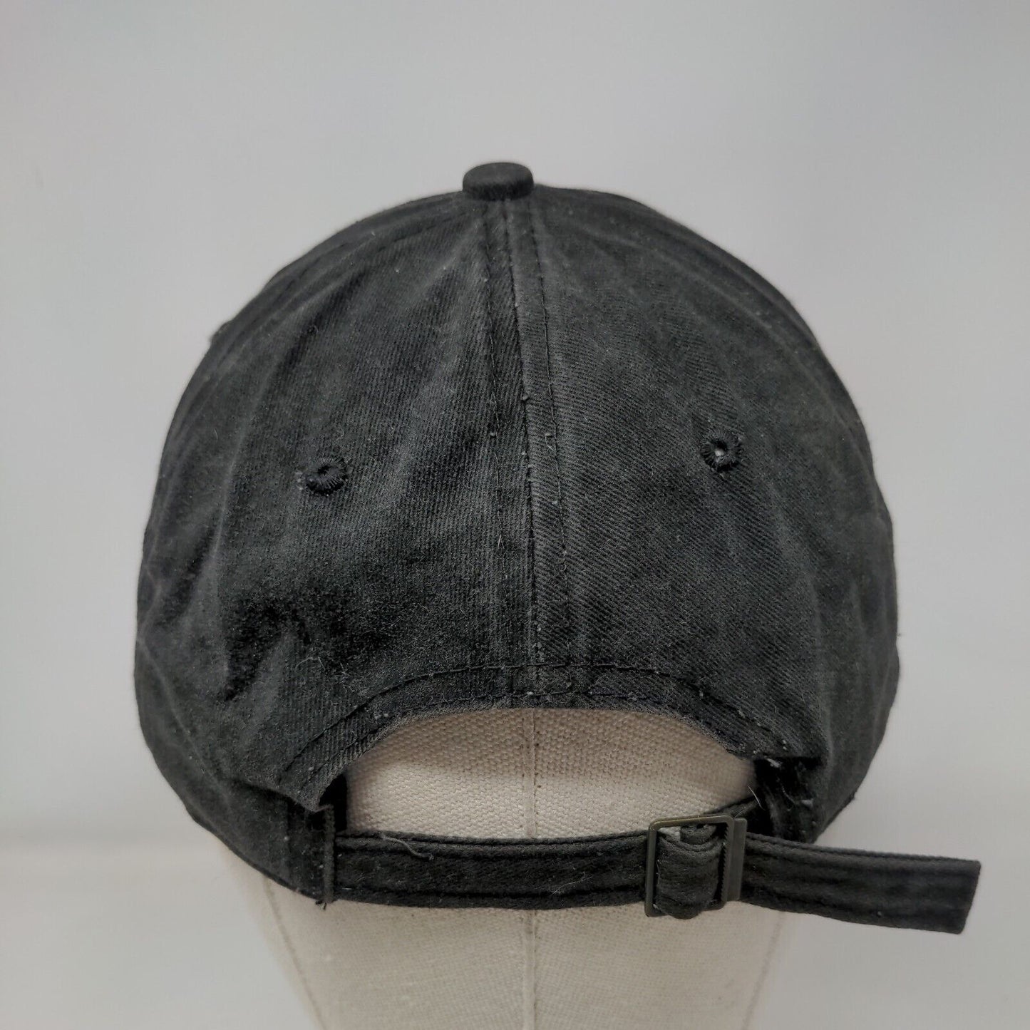 Pitbull Dad Slideback Hat Black One Size Adjustable 6 Panel Vent Holes