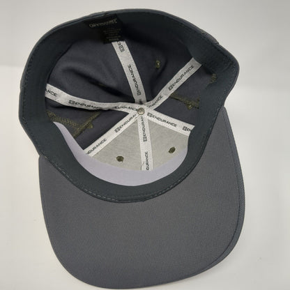 Idaho Power Fitted Hat Gray L/XL Embroidered Vented Holes 6 Panel Ogio Endurance