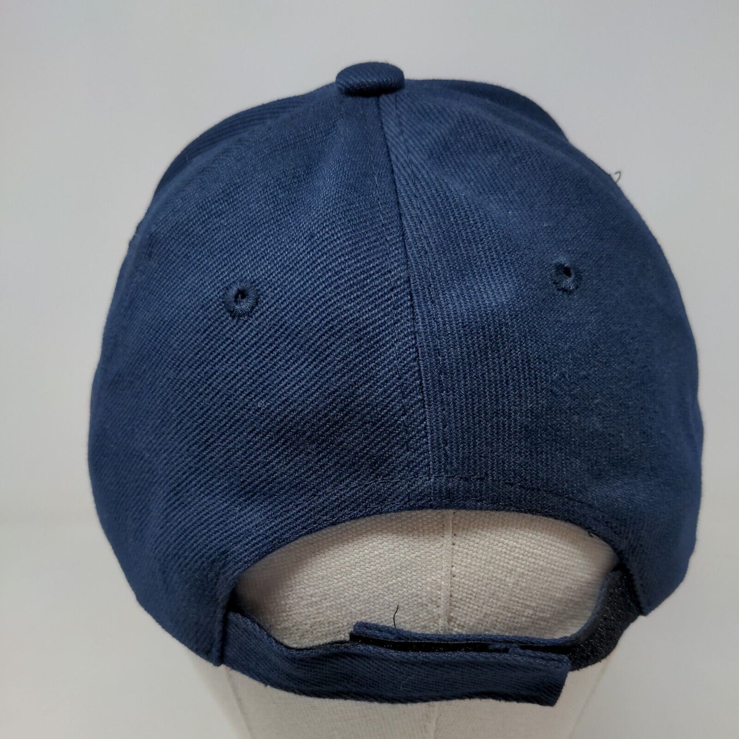 Unbranded Men's Strapback Hat Blue 100% Cotton Blank Adjustable