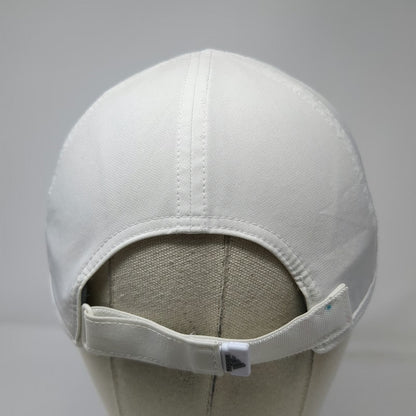 Adidas Baseball Cap White OSFM AeroReady Perforated Performance Strapback Hat